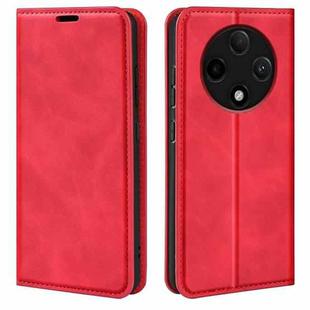 For OPPO A3 Pro 5G Retro-skin Magnetic Suction Leather Phone Case(Red)