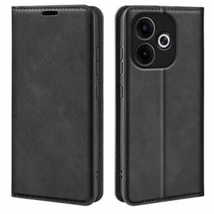 For OPPO A5 Pro Global 5G Retro-skin Magnetic Suction Leather Phone Case(Black)