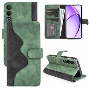 For OPPO A3 Pro Global Stitching Horizontal Flip Leather Phone Case(Green)