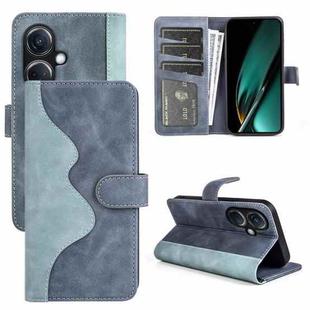 For OnePlus Nord CE 3 Stitching Horizontal Flip Leather Phone Case(Blue)