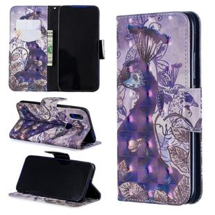 3D Colored Drawing Pattern Horizontal Flip Leather Case for Xiaomi Redmi 7, with Holder & Card Slots & Wallet(Peacock)