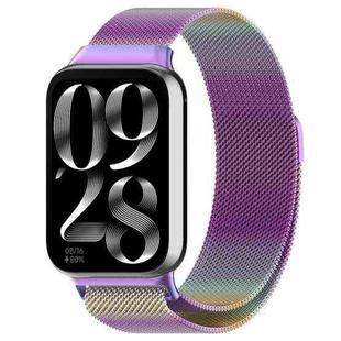 For Xiaomi Mi Band 8 Pro Milan Magnetic Steel Mesh Watch Band(Colorful)