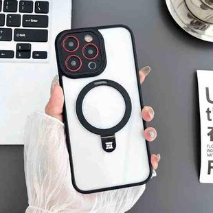 For iPhone 13 Pro Max Yashi MagSafe Magnetic Holder Phone Case(Black)
