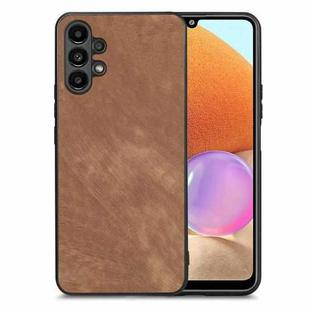 For Samsung Galaxy A32 4G Vintage Leather PC Back Cover Phone Case(Brown)