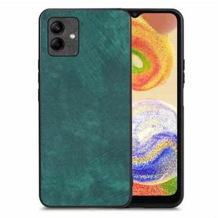 For Samsung Galaxy A04 4G Vintage Leather PC Back Cover Phone Case(Green)