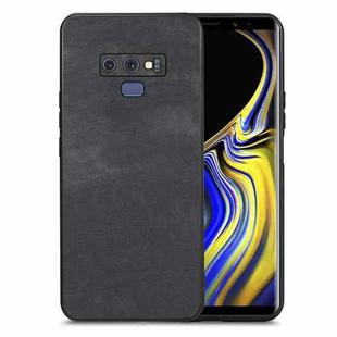 For Samsung Galaxy Note9 Vintage Leather PC Back Cover Phone Case(Black)