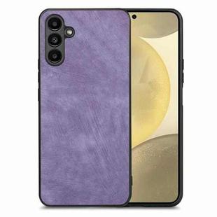 For Samsung Galaxy S24 5G Vintage Leather PC Back Cover Phone Case(Purple)