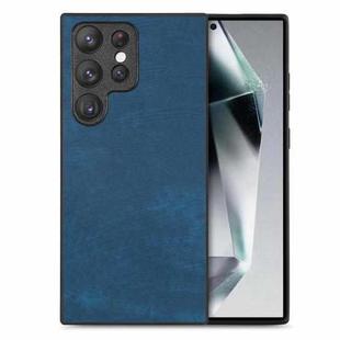 For Samsung Galaxy S24 Ultra 5G Vintage Leather PC Back Cover Phone Case(Blue)