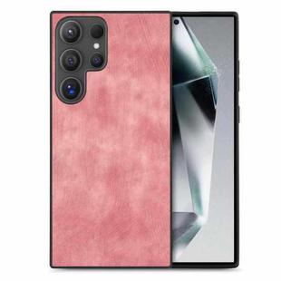 For Samsung Galaxy S25 Ultra 5G Vintage Leather PC Back Cover Phone Case(Pink)