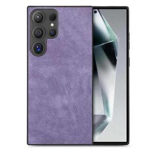 For Samsung Galaxy S25 Ultra 5G Vintage Leather PC Back Cover Phone Case(Purple)