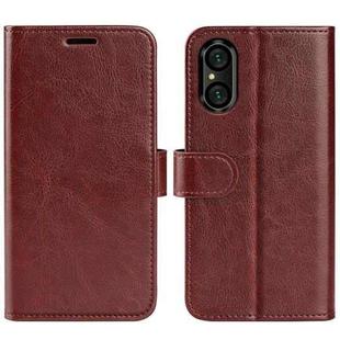 For Sony Xperia 5 V R64 Texture Horizontal Flip Leather Phone Case(Brown)