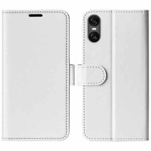 For Sony Xperia 10 VI R64 Texture Horizontal Flip Leather Phone Case(White)