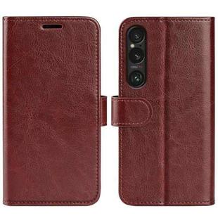 For Sony Xperia 1 VII R64 Texture Horizontal Flip Leather Phone Case(Brown)