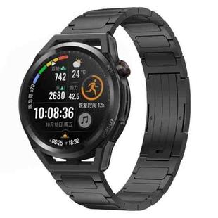 For Huawei Watch GT Runner 22mm I-Shaped Titanium Alloy Watch Band(Black)