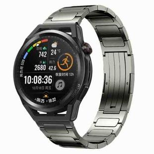 For Huawei Watch GT Runner 22mm I-Shaped Titanium Alloy Watch Band(Grey)