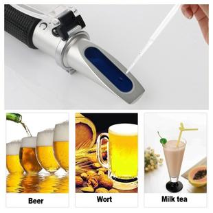RZ120 Genuine Refractometer Beer Brix Wort Sugar Alcohol Specific Gravity Handheld Tool Hydrometer