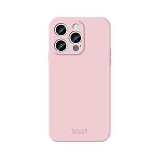For iPhone 15 Pro Max MOFI Qin Series Skin Feel All-inclusive Silicone Phone Case(Pink)