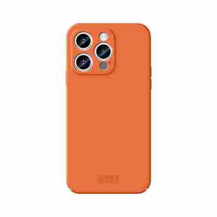 For iPhone 15 Pro MOFI Qin Series Skin Feel All-inclusive Silicone Phone Case(Orange)