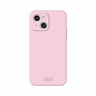 For iPhone 15 MOFI Qin Series Skin Feel All-inclusive Silicone Phone Case(Pink)