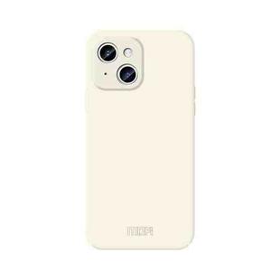 For iPhone 14 Plus MOFI Qin Series Skin Feel All-inclusive PC Phone Case(Beige)