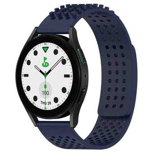 For Samsung Galaxy watch 5 Golf Edition 20mm Holes Breathable 3D Dots Silicone Watch Band(Midnight Blue)