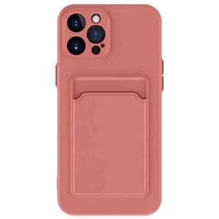 For iPhone 15 Pro Max Skin Feel Card Contrast Color Button TPU Phone Case(Rose Red)