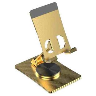 Aluminum Alloy Adjustable Folding Desktop Phone Holder(Gold)