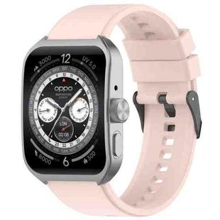 For OPPO Watch 4 Pro 22mm Solid Color Silicone Watch Band(Pink)