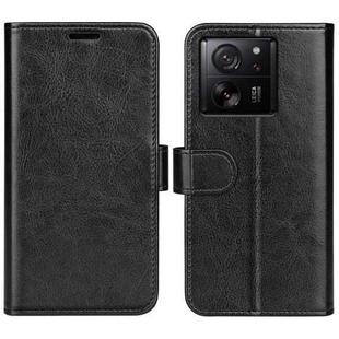 For Xiaomi 13T R64 Texture Horizontal Flip Leather Phone Case(Black)