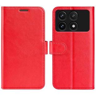 For Xiaomi Redmi K70 R64 Texture Horizontal Flip Leather Phone Case(Red)