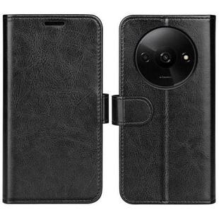 For Xiaomi Redmi A3 R64 Texture Horizontal Flip Leather Phone Case(Black)