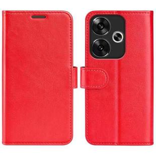 For Xiaomi Redmi Turbo 3 R64 Texture Horizontal Flip Leather Phone Case(Red)