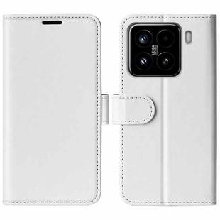 For Xiaomi 15 R64 Texture Horizontal Flip Leather Phone Case(White)