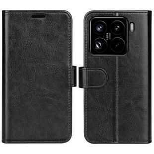 For Xiaomi 15 Pro R64 Texture Horizontal Flip Leather Phone Case(Black)