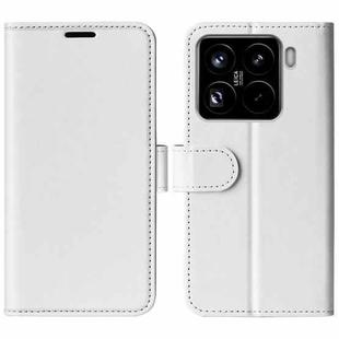 For Xiaomi 15 Pro R64 Texture Horizontal Flip Leather Phone Case(White)