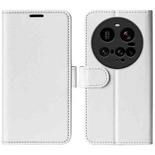 For Xiaomi 15 Ultra R64 Texture Horizontal Flip Leather Phone Case(White)
