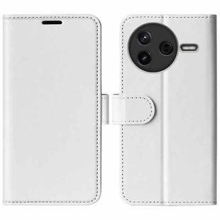 For Redmi K80 / Poco F7 Pro R64 Texture Horizontal Flip Leather Phone Case(White)