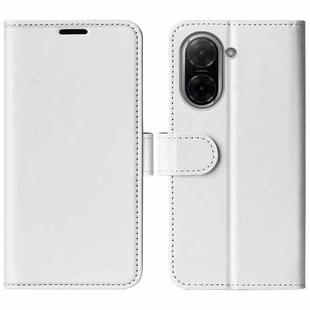 For Redmi A5 4G 173.3mm R64 Texture Horizontal Flip Leather Phone Case(White)