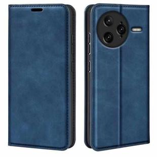 For Redmi K80 Pro / Poco F7 Ultra Retro-skin Magnetic Suction Leather Phone Case(Dark Blue)