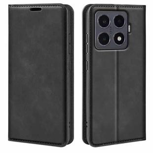 For Xiaomi 15T Pro Retro-skin Magnetic Suction Leather Phone Case(Black)