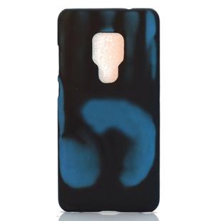 Paste Skin + PC Thermal Sensor Discoloration Case for Huawei Mate 20(Black blue)