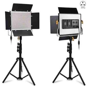 VLOGLITE W660S For Video Film Recording 3200-6500K Lighting LED Video Light With Tripod, Plug:UK Plug
