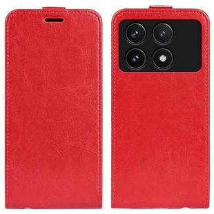 For Xiaomi Redmi K70 R64 Texture Single Vertical Flip Leather Phone Case(Red)