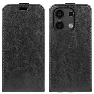 For Xiaomi Redmi Note 13 4G R64 Texture Single Vertical Flip Leather Phone Case(Black)