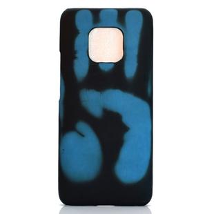 Paste Skin + PC Thermal Sensor Discoloration Case for Huawei Mate 20 Pro(Black blue)