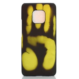 Paste Skin + PC Thermal Sensor Discoloration Case for Huawei Mate 20 Pro(Black green)