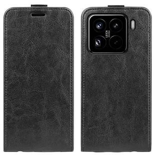 For Xiaomi 15 Pro R64 Texture Single Vertical Flip Leather Phone Case(Black)