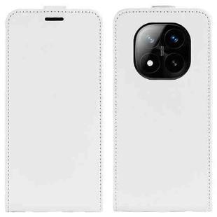 For Xiaomi Redmi Note 14 Pro+ 5G R64 Texture Single Vertical Flip Leather Phone Case(White)