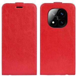 For Xiaomi Redmi Note 14 Pro+ 5G R64 Texture Single Vertical Flip Leather Phone Case(Red)