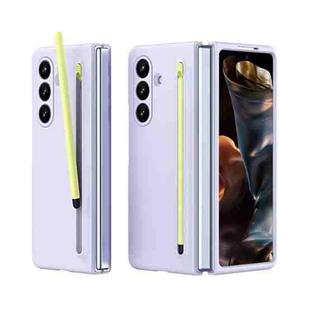 For Samsung Galaxy Z Fold7 5G Skinfeel Shockproof Phone Case, No Pen(Purple)